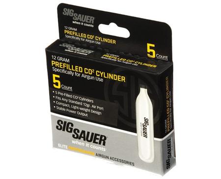 SIG SAUER AIR GUN CO2, 12 GRAM, 5 PACK