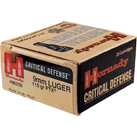 CRITICAL DEFENSE 9MM 115gr FTX Box of 25