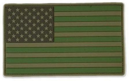 XL USA Flag PVC Patch, Multicam