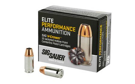 SIG 380ACP, 90GR, Elite V-Crown, JHP Box of 20