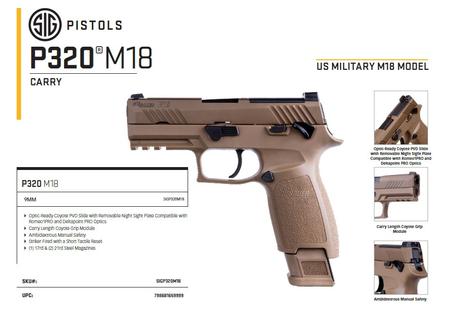 SIG P320 POW M18 9MM