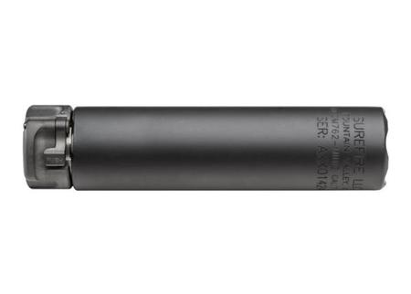 2ND GEN SOCOM SUPPRESSOR, HIGH TEMPERATURE ALLOY CONSTRUCTION, FOR USE WITH 7.62 CALIBER AMMUNITION, BLACK FINISH