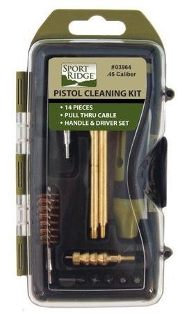 .45 Caliber 14 Piece Pistol Cleaning Kit