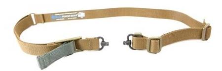 Padded Vickers 221 Sling - Push Button Swivels - Coyote