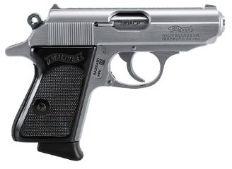 PPK .380 ACP 3.3 inch barrel 6 Round Stainless walther arms, walther arms ppk, walther ppk, walther ppk 380, walther ppk optic