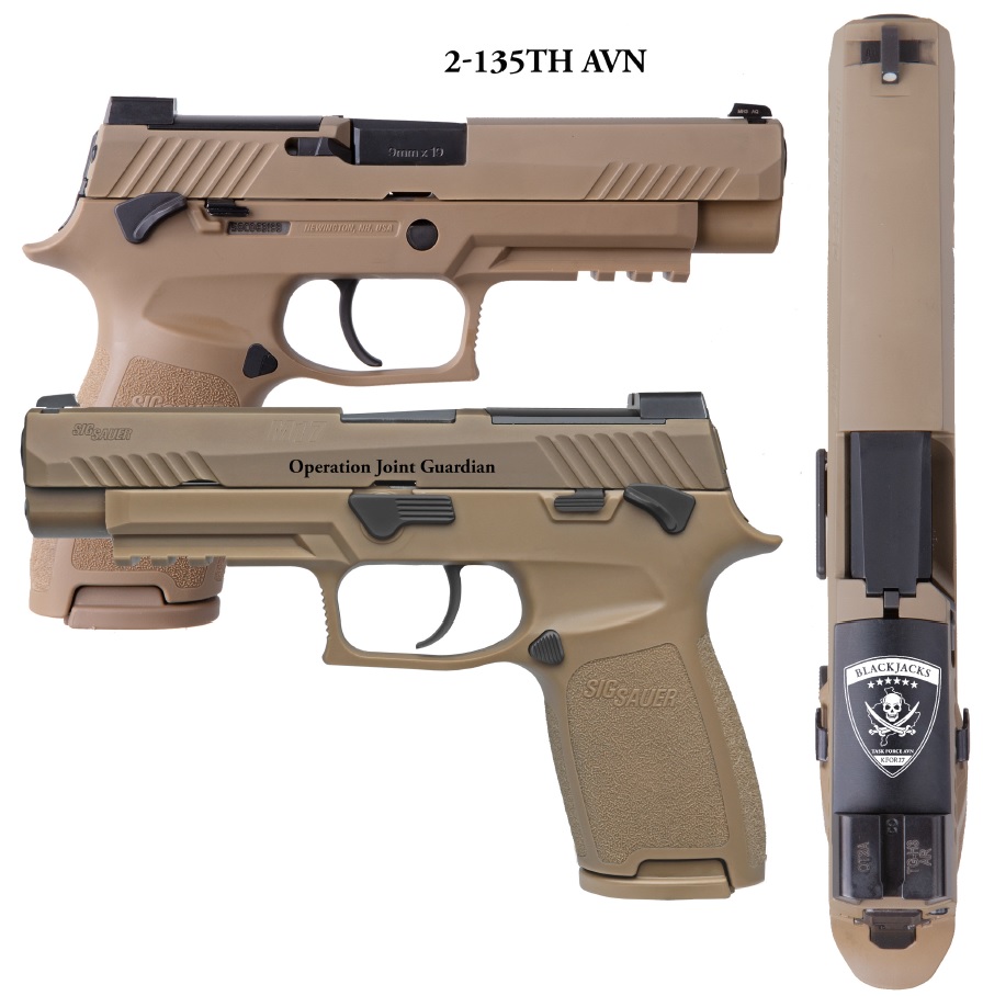 SIG M17 - 2-135th AVN Commemorative Pistol #COM SIG M1710-2135TH