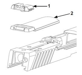 SIGHT, REAR PLATE, BASE FOR SIGP320M18 